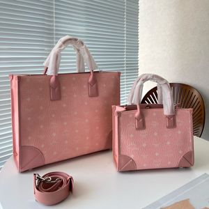 2023 High-Quality Pink Cowhide Handbag for Women - Large Capacity, Trendy & Casual Design