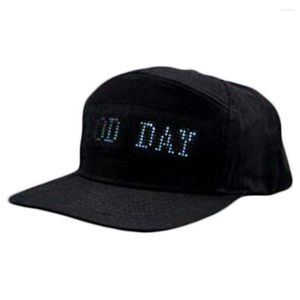 Ball Caps Unisex Hat Lightweight Baseball Cap Easy Adjustment Adjustable Bluetooth-compatible Connection LED Display