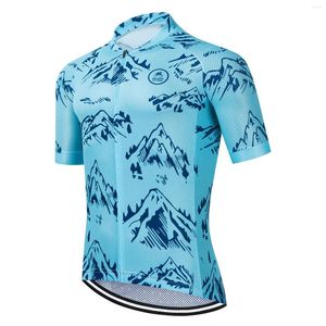 レーシングジャケット Salexo サイクリングジャージ 2023 夏自転車服通気性マウンテン服シャツ Ropa Ciclismo Verano トライアスロン