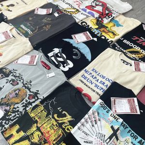 Kvinnor s t shirt grod drift kvalitet streetwear modemärke rrr123 hip hop vintage lös överdimensionerade tee tops t shirt för män unisex 230713