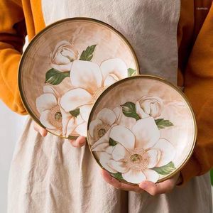 Plates Tableware Dishes Home 2023 Chinese Style Set Ceramic Plate Creative High Sense Breakfast Dinner