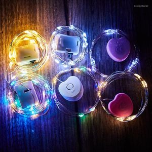 Cordas 10 LED 1m Cordas Luzes Luz de Fada Para Decoração de Festa de Casamento em Casa Interior e Exterior Buquê Caixa de Presente