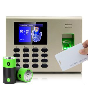 Recognition System Built In Battery Linux K40 USB TCP IP RFID Card Fingerprint Time Attendance Machine Clcok Recorder 230712