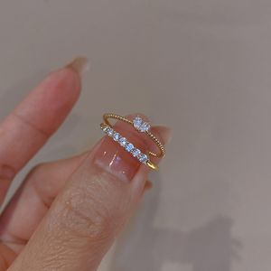 New Fashion Crystal Heart Shaped Rings For Women Gold Color Bowknot Opal Cute Wedding Finger Ring Party Engagement Jewelry Gifts