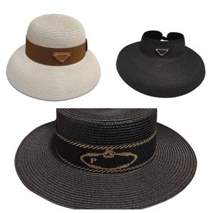 Kova Şapka Tasarımcı Şapkalar Erkekler için Casquette Luxe Buck Hat Kadın Hasır Şapka Homme Geniş Şapkalar Plaj Plajı Gündelik Çim örgü şapkalar Açık Üçgen Lüks Marka Kapağı