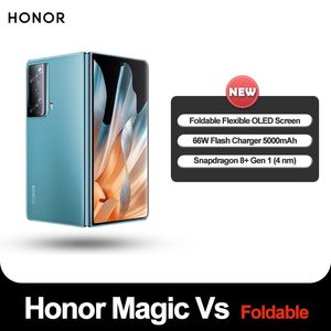 Honor Magic vs Fold original 5g smartphone snapdragon 8+ gen1 12g 512g 7,9 polegadas 261g oled 120hz nfc 66w 5000mah magic os novo