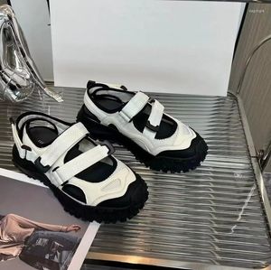 Sandals Ballerina Cover Toe Women Shoes Sport Mary Jane Buckle Strap Sapatos Feminino Casual Sneakers Mix Color Chaussure Femmes