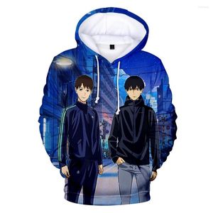 Herrtröjor anime kör med vinden 3d män/kvinnor långärmad tröjor mode harajuku casual pullover tröja