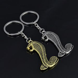 Nyckelringar dubbelsidig Mustang Car Metal Keychain Key Ring Chain Pendant för reklamfordon Anpassade tillbehör219C