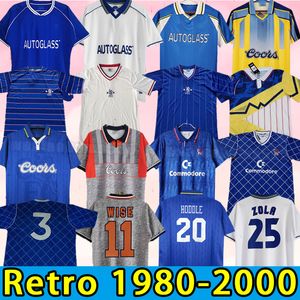 CFC 1982 Maglie da calcio retrò 80 81 83 camicie da calcio Camiseta Wise 1989 96 97 2000 1998 1996 Cole Zola Viall Hughes Drogba 1990 Lampard Torres Drogba