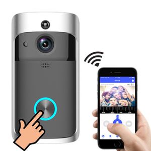 Campainhas V5 Wifi sem fio Smart Doorbell Night Vision 1080P Voice Video Intercom PIR Motion Detection Security Door Phone Camera 230712