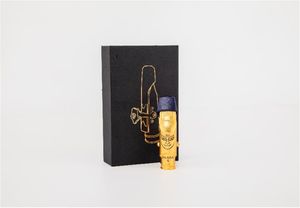 Саксофоновый металлический мундштук для Alto сопрано тенор прибор с золото.