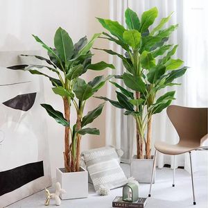 Decorative Flowers Large Artificial Plant Bonsai Fake Banana Tree Potted Home Indoor Floor Outdoor Decoration Tropical Landscap