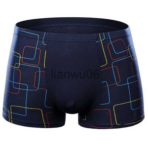 Underbyxor herrboxare shorts modal underkläder sexiga randiga underbyxor andningsbara boxare bambu fiber trosor manliga underkläder l7xl j230713