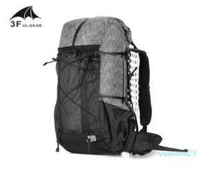 3F UL GEAR Mochila de caminhada resistente à água Mochila de acampamento leve Mochila de viagem para montanhismo Mochila de trekking 4016L