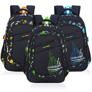 Mochilas escolares Mochila escolar para lazer infantil mochila de nylon tamanho grande mochila estudantil 7-14 anos à prova d'água mochila escolar para meninos mochila 230713