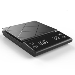 Household Scales Precision Electronic Kitchen Scale 3kg/0.1g LCD Digital Drip Coffee Scale with Timer Weight Balance Household Scale 230712