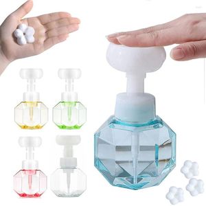 Liquid Soap Dispenser Flower Foam Pump Bottle Kitchen Plastic Refillable Containers For Cosmetic Facial Cleanser Shampoo Shower 300Ml