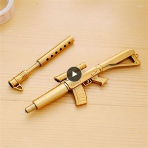 学習執筆楽器オフィススナイパーライフル噴水ペン銃の形状署名ジェル学生文房具ギフト小説