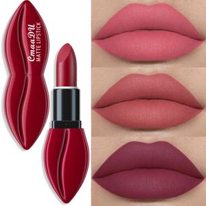 Lipstick Natural Smooth Matte Waterproof Velvet Nude Sexy Red Brown Lip stick Pigments Makeup Lipgloss Long Lasting Profissional 230712