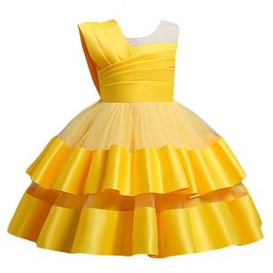 Abiti da ragazza Nuovo di alta qualità Pricness Girls Party Tutu Ball Gown Dress Bambini Bambini Elegante abito da sera Abbigliamento per 2-8 anni WearHKD230712