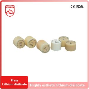 Wissden Emax Press Dental Glass Ceramic Lithium Disilicate Ingots, 5 Pieces Lab Materials for Dental Lab