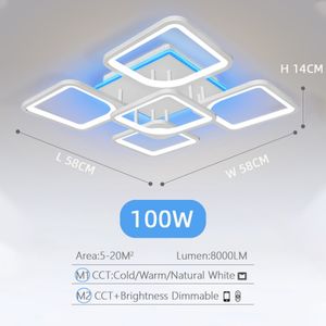 NEW Ceiling Lights Lustre modern led chandeliers lights for living room kitchen bedroom kids room dimmable art deco remote control white