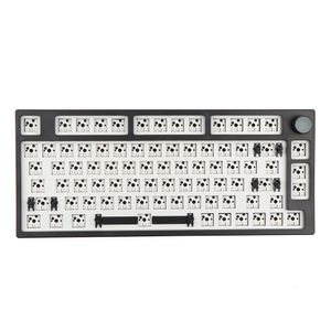 Keyboards EPOMAKER TH80 Pro Kit 75 80 Keys Swappable Bluetooth 5 0 2 4GHz Type C Wired Mechanical Keyboard DIY South Facing RGB 230712