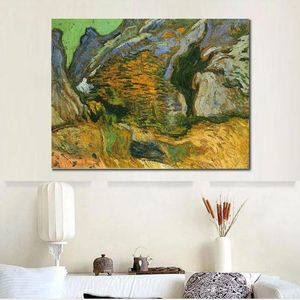 Fine Art Canvas Painting The Gully Peiroulets 1889 Handcrafted Vincent Van Gogh Riproduzione Opera d'arte Home Decor