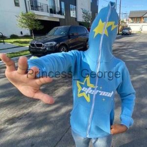 Mens Hoodies Sweatshirts Mens Hoodies Zip Hoodie Women Star Letter Graphic Print Long Sleeve Sweatshirt Harajuku Oversized Top Y2K Goth Clothes Fashion Men Jacket x