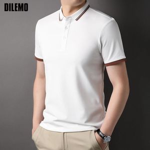 Herren Polos Top Grade Sommer Marke Designer Polo Shirts Für Männer Slim Fit Kurzarm Plain Casual Tops Fashions Herren kleidung 2023 230711