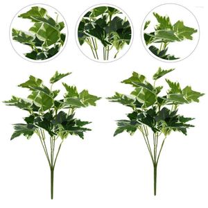 Decorative Flowers Imitation Plants Simulation Leaf Branch Realistic Ivy Leaves Fake Green Faux Greenery Branches Decor
