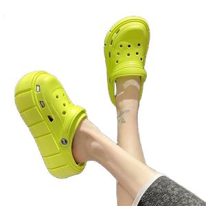 Sandaler Fashion Platform Women Summer Slipper Thick 6cm Clogs For Casual Street Garden Shoes Beach Slide 230713