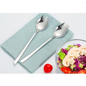 Matservis Sets Rostfritt stål Spork Sked Bestick Utensil Combo Camping Utomhusbruk