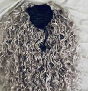 Grey pony tail human hair silver gray hair piece with drawstring clip in grey hair piece ponytail 120g real 100%humain fast delivery DIVA1