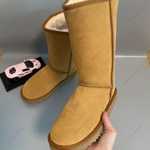 Classic Women Ultra Mini Boot Designer Australian Platform Men Heal Leather Warm 5815 2cm Winter Full Fur Fulfy Furry Satin Bootss Booties Snow Boots Size 34-43