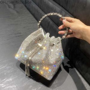 Borse da sera Maniglia Borsa da club da sera con strass Cena in cristallo Portafoglio da sposa e borsetta Carrello della spesa di design di lusso Borsa a tracolla Hobo Z230714