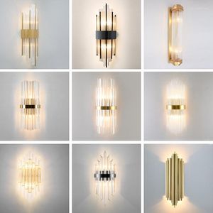 Wall Lamp Post-modern G9LED Bulb Crystal Nordic Living Room Background Staircase Corridor Bedroom Bed