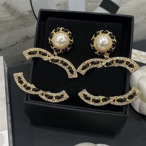 Designer Diamond Channel Letter Stud Earrings for Women - Wedding Jewelry Engagement Earrings Wholesale