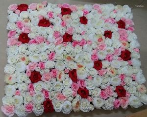 Dekorativa blommor Spr Wedding Artificial Silk Rose Flower Wall Backdrop Table Center Arch Market Decoration -10 st/Lot
