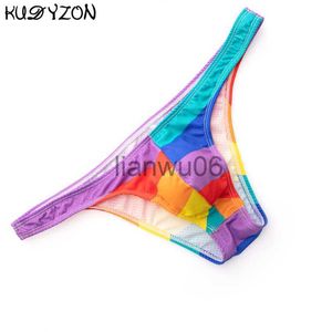 Unterhosen Männer Sexy Unterwäsche Slips Jockstrap Penis Pouch Männliche Slips Sissy Höschen Mesh Atmungsaktive Low Rise Männer Bikini Slips Cuecas J230713