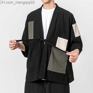Мужская повседневная рубашка уличная одежда мужская рубашка Harajuku в стиле открытая швейная мужская мужская 2023 Новая очень большая полная рукава для женской рабочей одежды Z230713