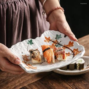 Dinnerware Sets Japanese Dish Dessert Household Creative Tableware Restaurant Cake Plate Seasoning Tray Snack