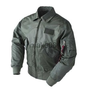 Jaquetas masculinas dropship tático exército militar CWU45P Jaqueta bombardeiro masculina Flight Baseball Top Gun Black B3 Airforce Pilot Flight Disjuntor vento J230713