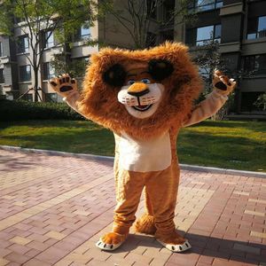 Высококачественный настоящий картинки Deluxe Lion Mascot Costum