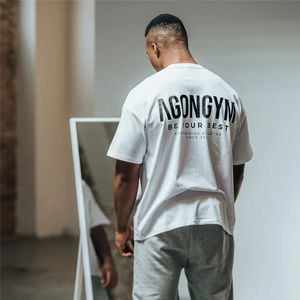 Camisetas Masculinas COLOR Gym Tees Tops Fitness Mens Oversize T-Shirt Outdoor Hip Hop Streetwear Solto Manga Curta Bodybuilding Clothing 230712