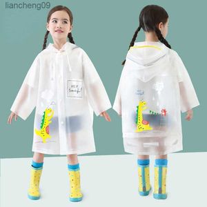 1-10 Years Old Children Raincoat kids Boys Girls Waterproof Jumpsuit Hooded One-Piece Cartoon Dinosaur Baby Rainwear A