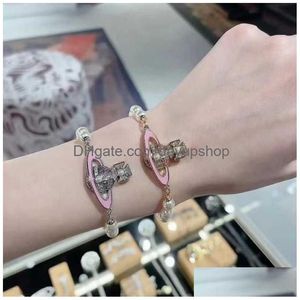 Sunglasses Empress Dowager Xis Enamel Inlaid Diamond Pearl Bracelet Womens Fashion Luxury Temperament Handwear High Edition Drop Del Dhhay