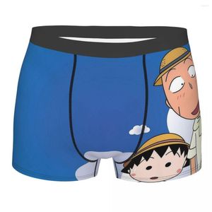 Büyükbaba ile külot chibi maruko-chan sevimli kız pamuk külot insan iç çamaşırı seksi şort boksör brifs