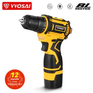 Furadeira elétrica VVOSAI 16V MAX Broca sem escova sem fio 32N.m Chave de fenda elétrica 251 Configurações de torque 2velocidades MTSeries Power Tools 230712